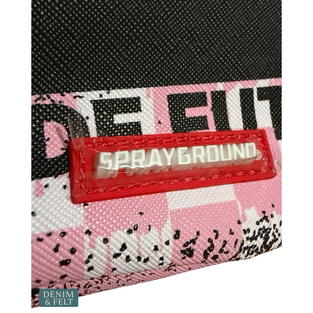 NEW Sprayground Inter Miami Stencil Shark DLXSV Pink Black Backpack MLS Soccer